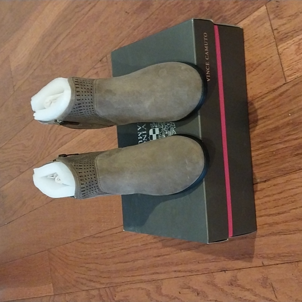 Taupe Suede Boots Vince Camuto